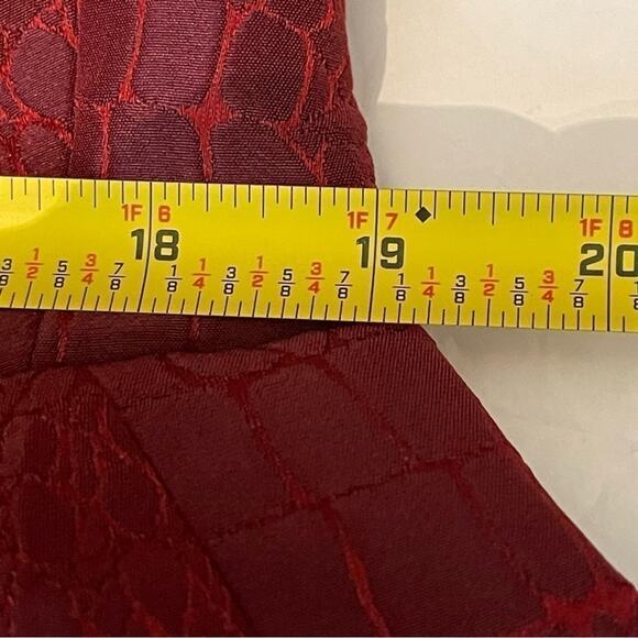 Anthropologie 3 Sisters Maroon & Red Alligator Embossed Print Jacket NWOT Size M - Picture 12 of 13